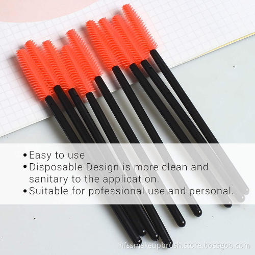 Wholesale Silicone Small Mascara Brush Makeup Disposable